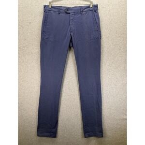 Peter Millar Pants Mens 34x36 Navy Blue Crown Crafted Chino Slim Fit Stretch